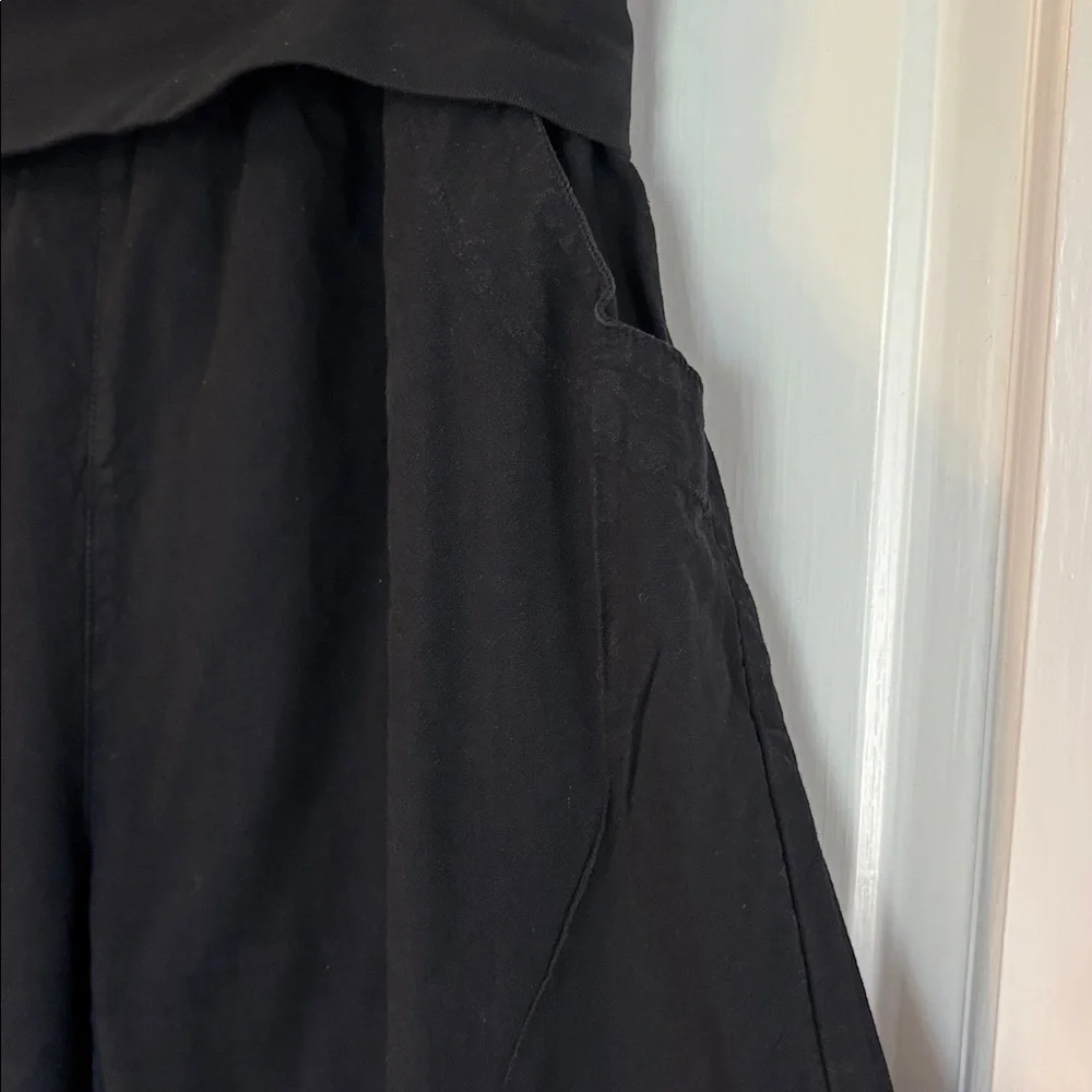 Black Tiered Wide-Leg Boutique Pants - Picture 3 of 10